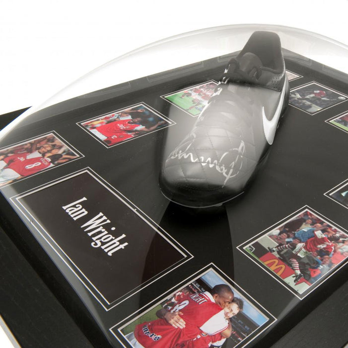 Arsenal FC Wright Signed Boot (Framed)