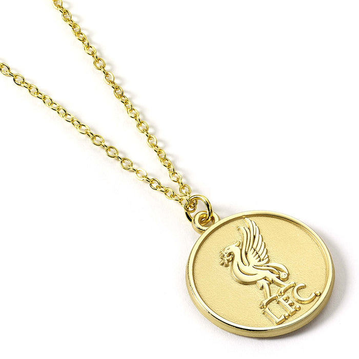 Liverpool FC Gold Finish Crest Necklace