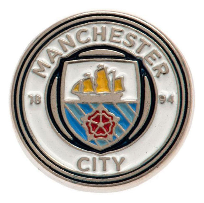 Manchester City FC Keyring & Badge Set