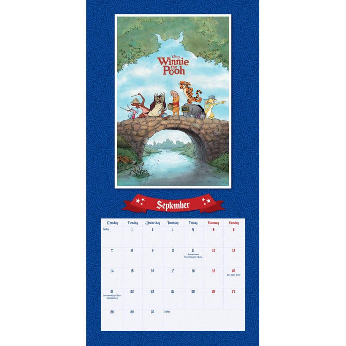 Disney Vintage Posters Square Calendar 2026
