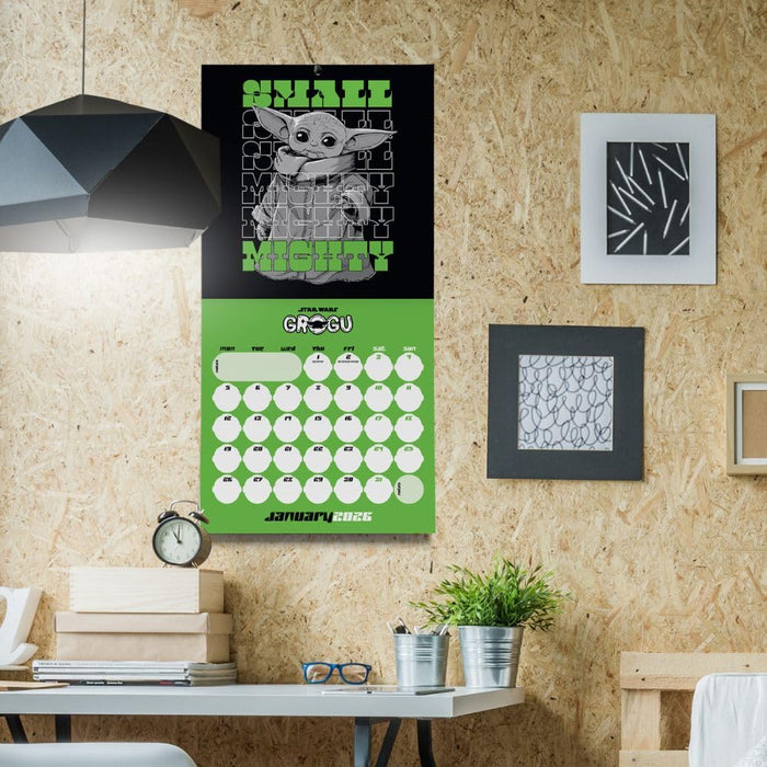 Star Wars: The Mandalorian Grogu Square Calendar 2026