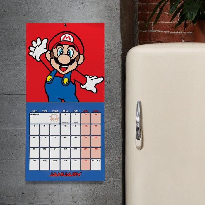 Super Mario Square Calendar 2026