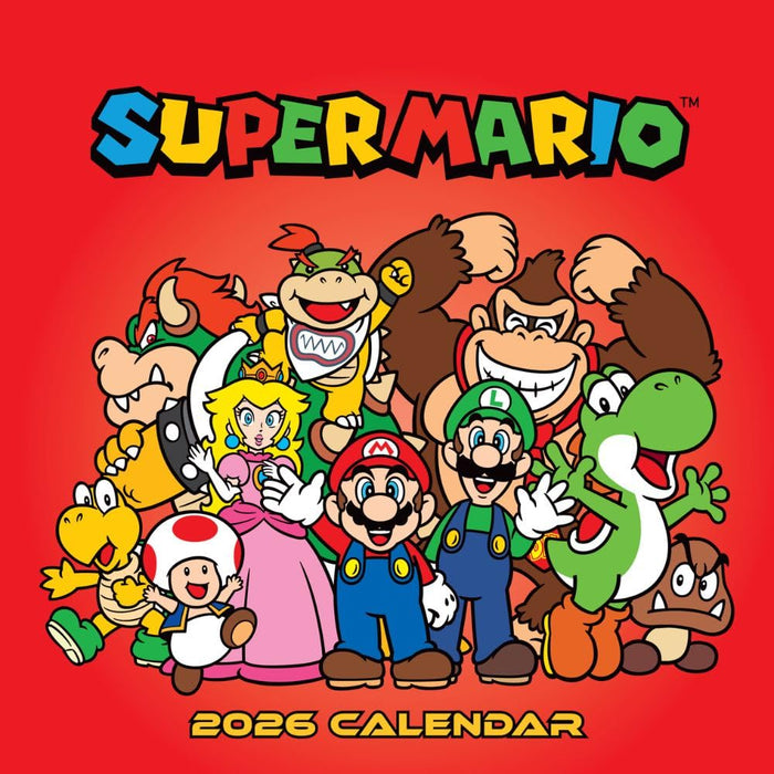 Super Mario Square Calendar 2026