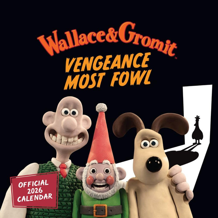 Wallace & Gromit Square Calendar 2026