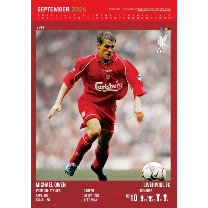 Liverpool FC Deluxe Calendar 2026