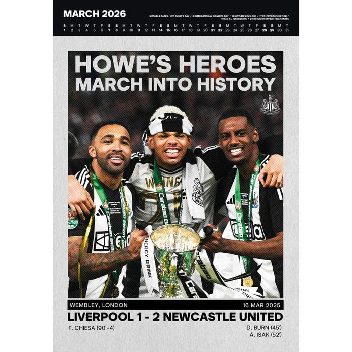 Newcastle United FC Deluxe Calendar 2026