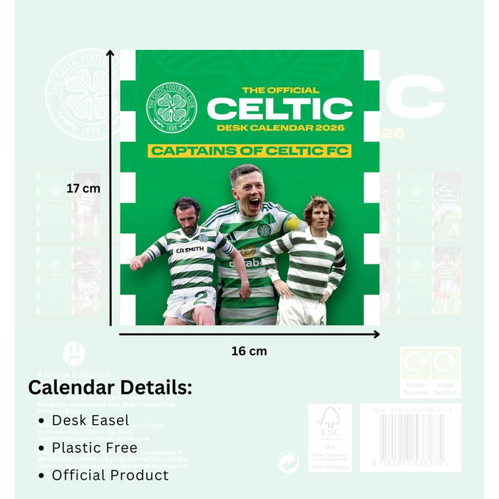 Celtic FC Desktop Calendar 2026
