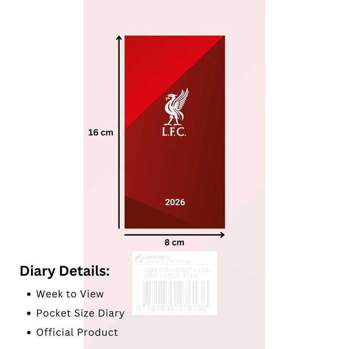 Liverpool FC Slim Diary 2026