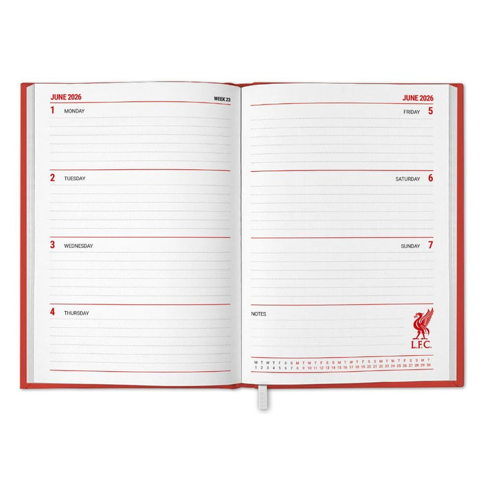 Liverpool FC A5 Diary 2026
