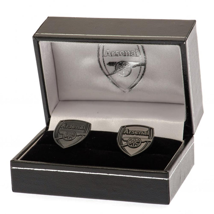 Arsenal FC Black IP Cufflinks - Excellent Pick