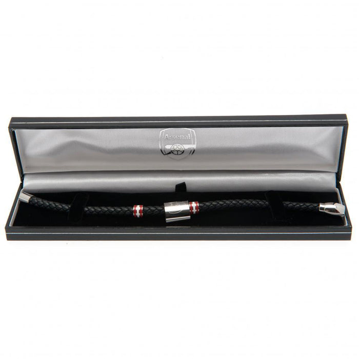 Arsenal FC Colour Ring Leather Bracelet - Excellent Pick