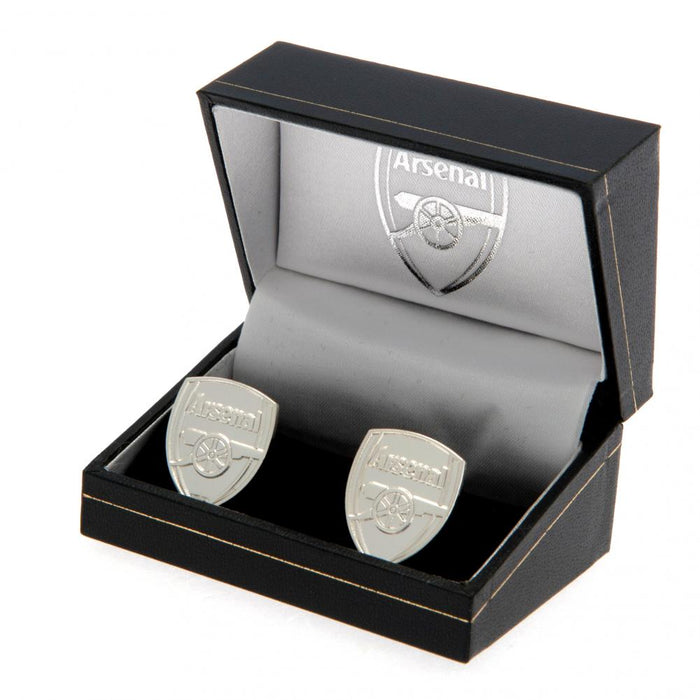 Arsenal FC Silver Plated Formed Cufflinks - Excellent Pick