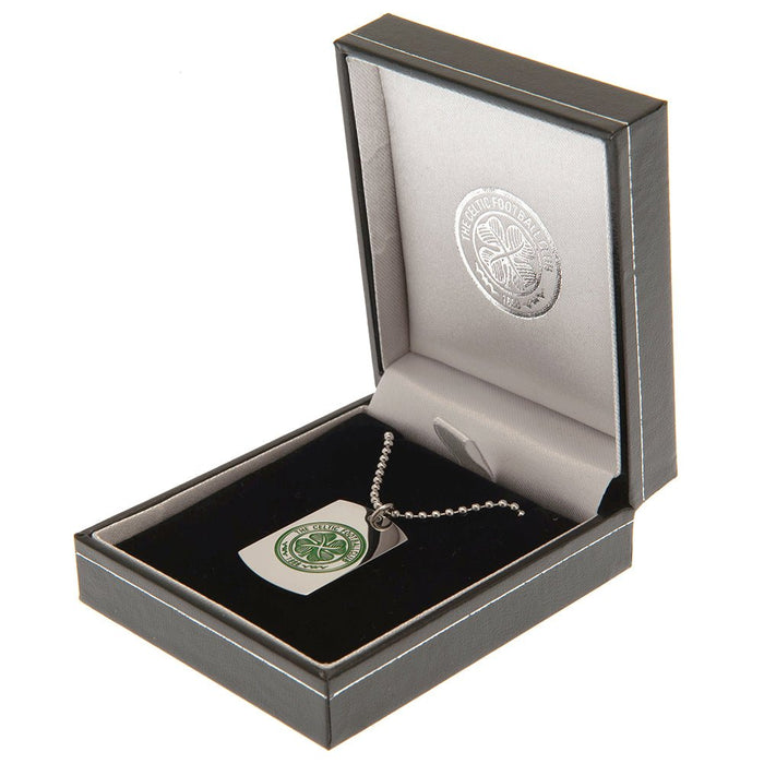 Celtic FC Enamel Crest Dog Tag & Chain - Excellent Pick