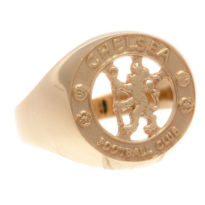 Chelsea FC 9ct Gold Crest Ring Small - Excellent Pick