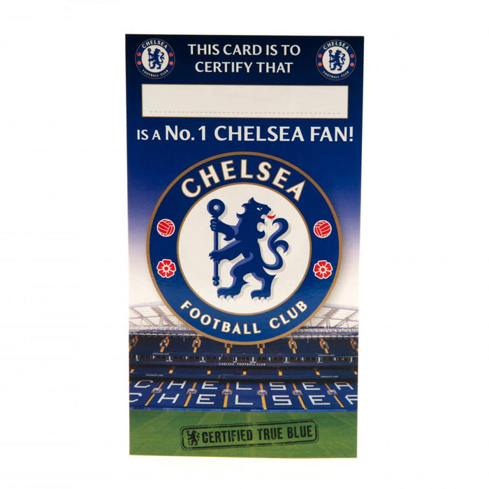Chelsea FC Birthday Card No 1 Fan - Excellent Pick