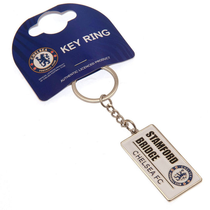 Chelsea FC Embossed Street Sign Keyring - Excellent Pick