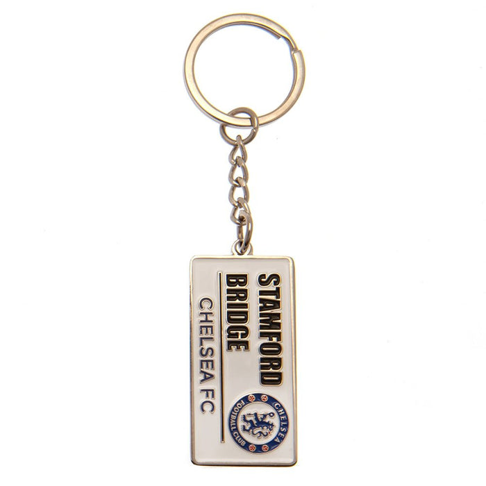 Chelsea FC Embossed Street Sign Keyring - Excellent Pick
