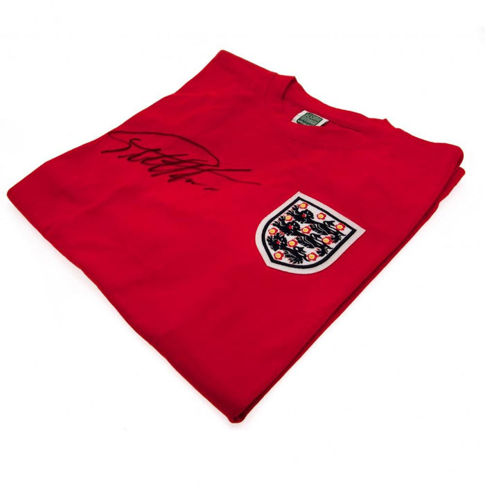 England FA Sir Geoff Hurst Signed Shirt - Excellent Pick