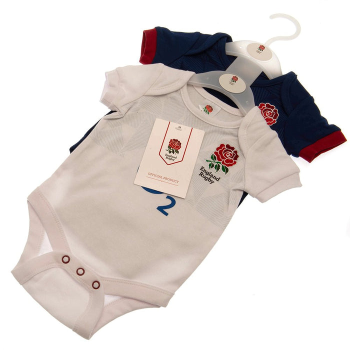 England RFU 2 Pack Bodysuit 0/3 mths PC - Excellent Pick