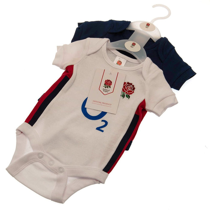 England RFU 2 Pack Bodysuit 12-18 Mths RB - Excellent Pick