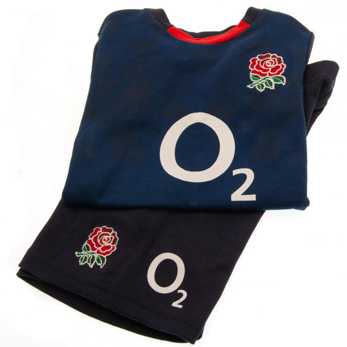 England RFU Shirt & Short Set 6/9 mths NV - Excellent Pick