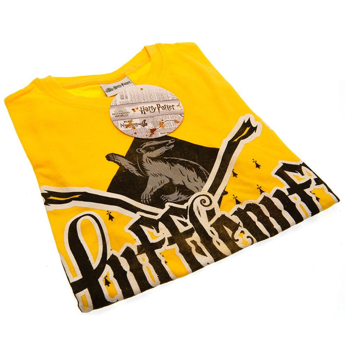 Harry Potter Hufflepuff T Shirt Junior 7-8 Yrs - Excellent Pick