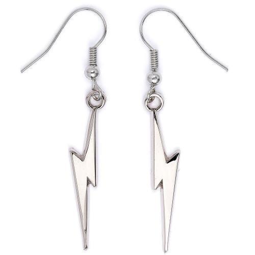 Harry Potter Silver Plated Earrings Lightning Bolts - Excellent Pick