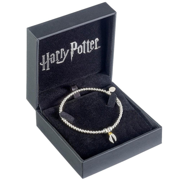 Harry Potter Sterling Silver Crystal Bracelet Golden Snitch - Excellent Pick
