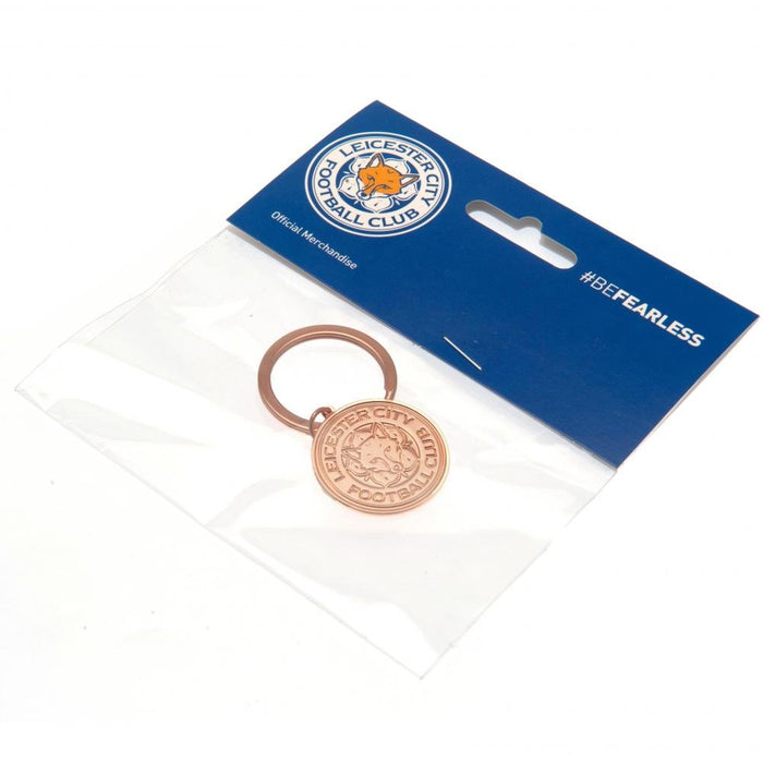 Leicester City FC Rose Gold Plated Keyring - Excellent Pick