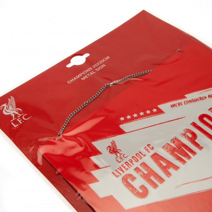 Liverpool FC Champions Of Europe Metal Sign - Excellent Pick