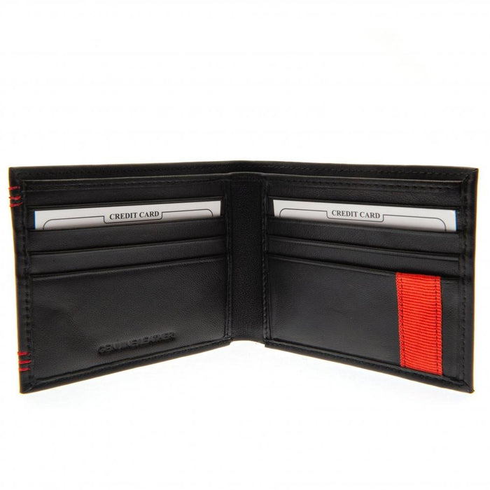 Liverpool Fc Leather Stitched Wallet - Excellent Pick
