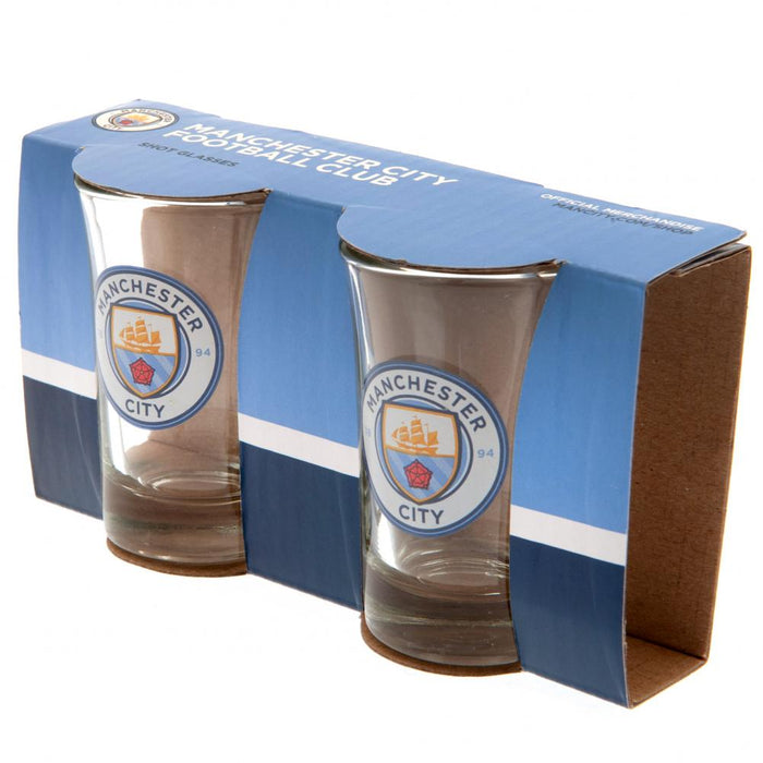 Manchester City FC 2pk Shot Glass Set - Excellent Pick