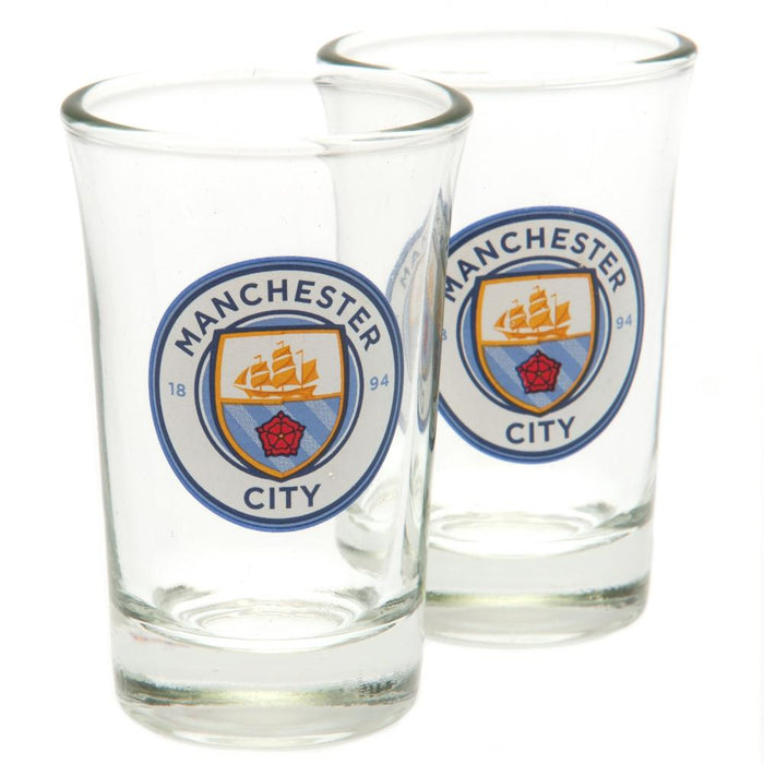 Manchester City FC 2pk Shot Glass Set - Excellent Pick