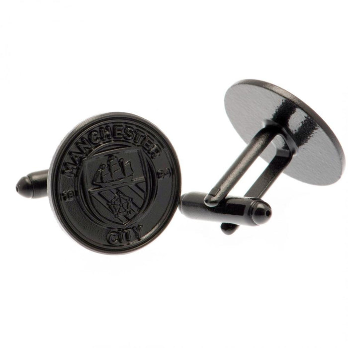 Manchester City FC Black IP Cufflinks - Excellent Pick