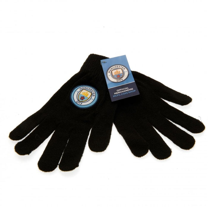 Manchester City FC Knitted Gloves Junior - Excellent Pick