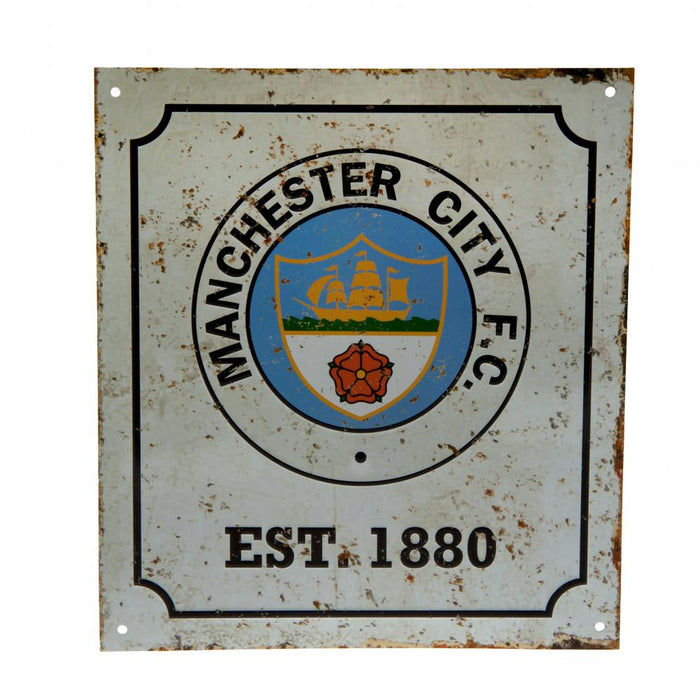 Manchester City FC Retro Logo Sign - Excellent Pick