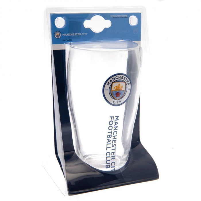 Manchester City FC Tulip Pint Glass - Excellent Pick