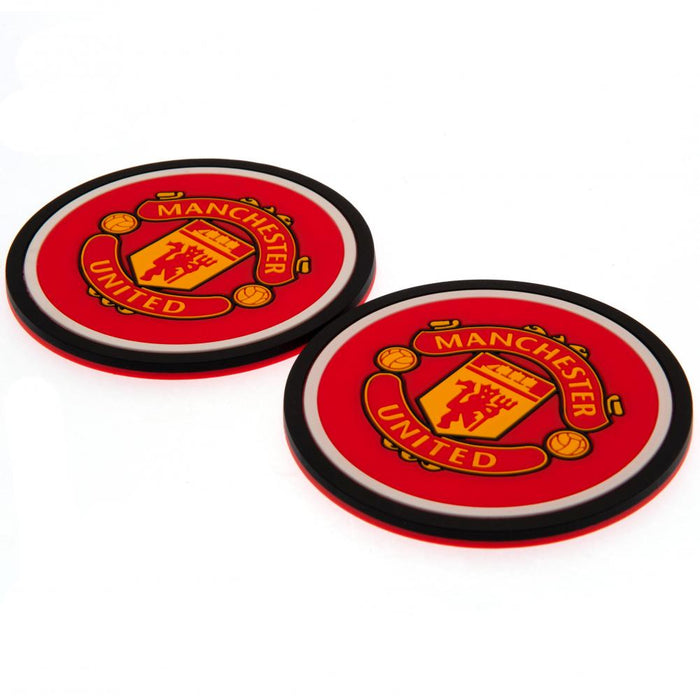 Manchester United Fc 2pk Coaster Set - Excellent Pick
