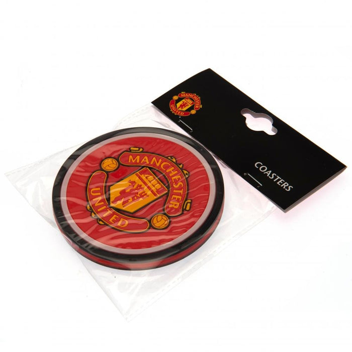 Manchester United Fc 2pk Coaster Set - Excellent Pick