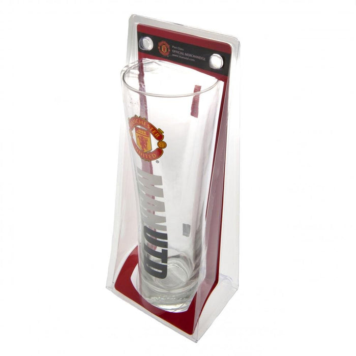 Manchester United FC Tall Beer Glass - Excellent Pick