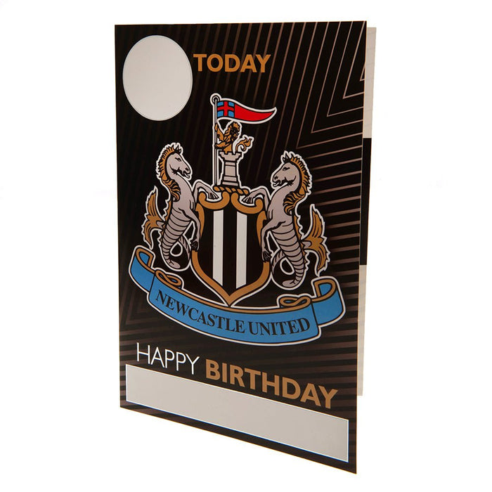 Newcastle United FC Birthday Card With Stickers - Excellent Pick