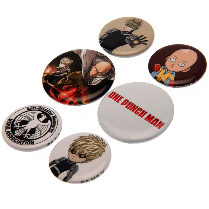 One Punch Man Button Badge Set - Excellent Pick