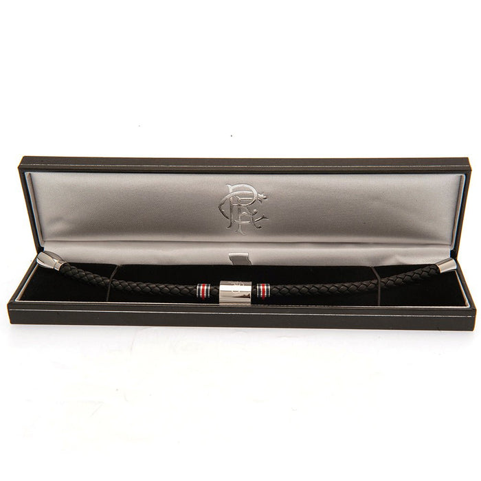 Rangers FC Colour Ring Leather Bracelet - Excellent Pick