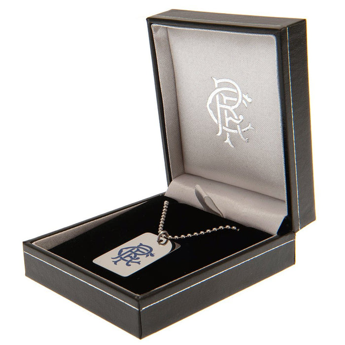 Rangers FC Enamel Crest Dog Tag & Chain - Excellent Pick