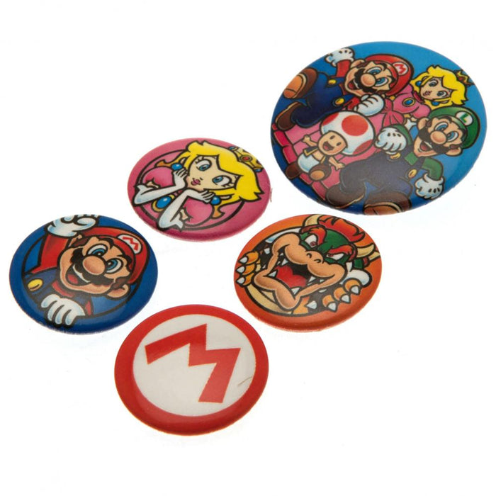 Super Mario Button Badge Set - Excellent Pick
