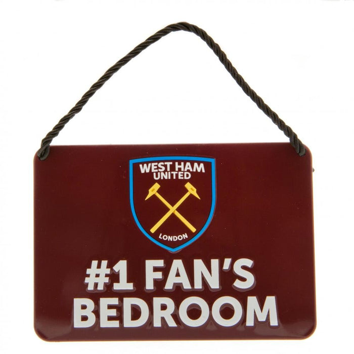 West Ham United FC Bedroom Sign No1 Fan - Excellent Pick