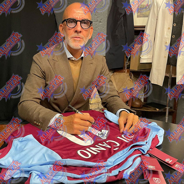 West Ham United FC Di Canio Signed Shirt - Excellent Pick