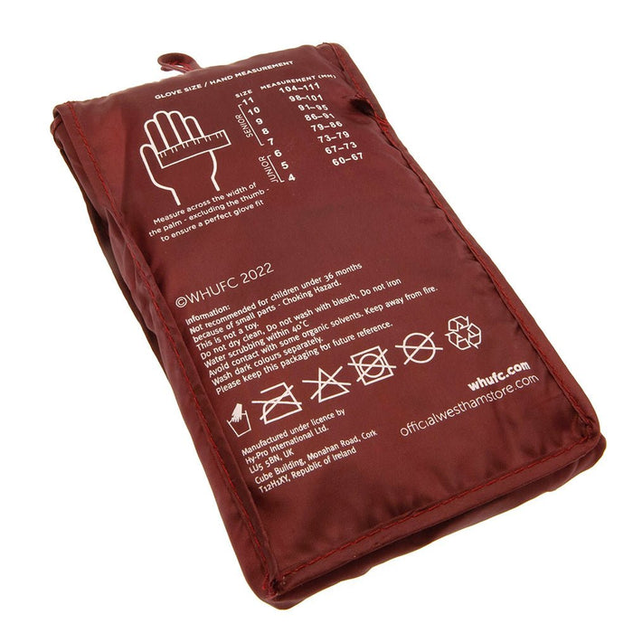 West Ham United FC Goalkeeper Gloves Yths DT - Excellent Pick