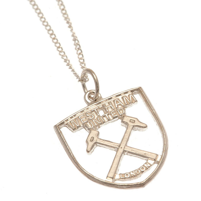 West Ham United FC Sterling Silver Pendant & Chain CR - Excellent Pick