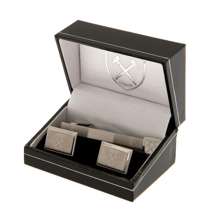 West Ham United FC Tie Slide & Cufflink Set - Excellent Pick